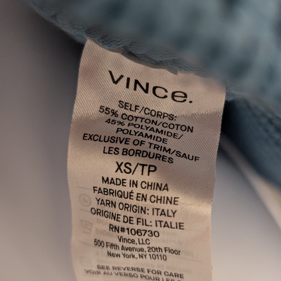 Vince Vibrant Blue Crew Neck Sweater - Picture 5 of 7